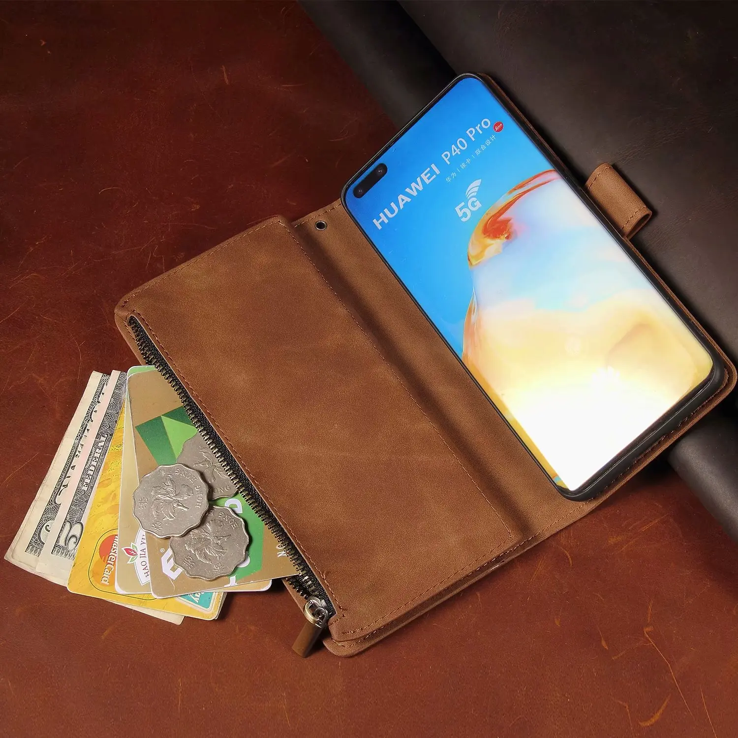 Luxury Leather Wallet For Alcatel 3X/5058Y/5058A/5058T/5058I/5058J/ Case Magnetic Flip Wallet Card Stand Cover Mobile
