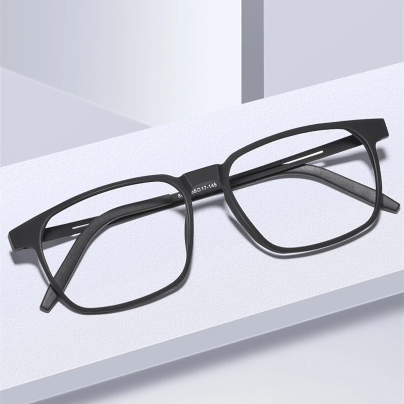 Fashion Square Pure Titanium UltraLight Comfortable Men Eyeglasses Frame Myopia Reading Optical Prescription Large Frame Glasses