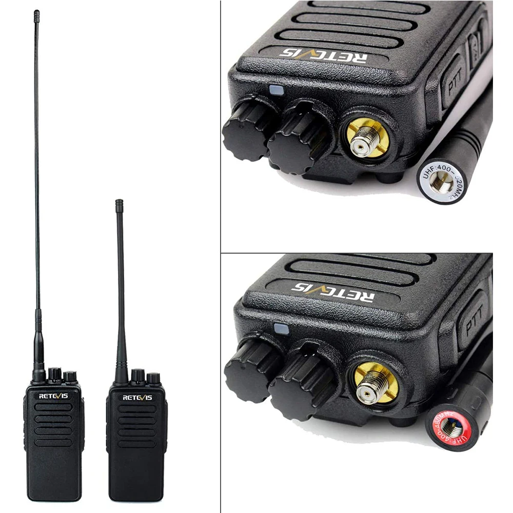 10W High Power Walkie Talkie 6PCS Retevis RT1 VHF (or UHF) Analog Long Range Two Way Radios For Business Factory Warehouse Farm