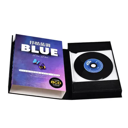 Pop Music 8 CD Disc Box Set Europe America English Love Lyric Soft Blue Music 120 Songs Collection 12cm Vinyl Records LPCD Disc