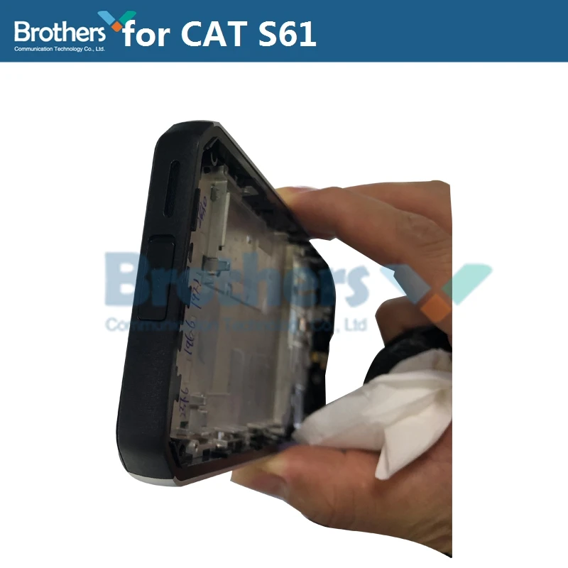 Middle Frame for CAT S61 Middle Bezel with Volume Power Buttons Front Frame for CATS61 Middle Housing Phone Replacement Parts