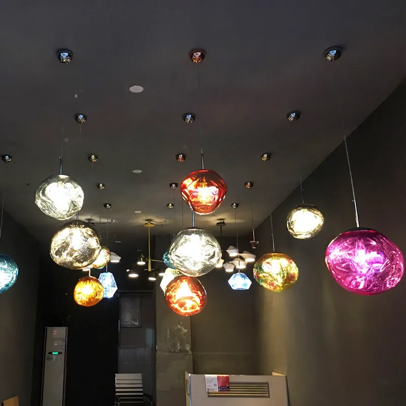 

90-260V E27 LED Pendant Lights Minimalist Modern Living Room Bedroom Pendant Lamps Restaurant Nordic Decor Acrylic Ball Lamp