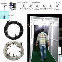 S382 Water sprayer fog nozzles electric pump misting spray system for epidemic prevention disinfection garden irrigation 6M -18M