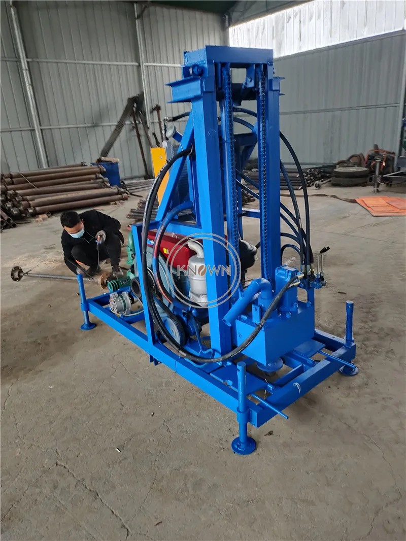 22HP Diesel Engine Portable Mine Drilling Rig Water Well Drill Machine Deep Core Borehole Well Drilling Equipment