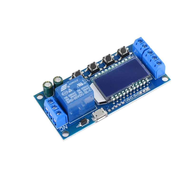 Thời Gian Telay Mô Đun 24V/12V Chu Kỳ Thời Gian Tắt Kích Hoạt Trễ Chuyển Đổi DC AC Đa Năng Dẫn Chu Kỳ Thời Gian mạch Chuyển Đổi