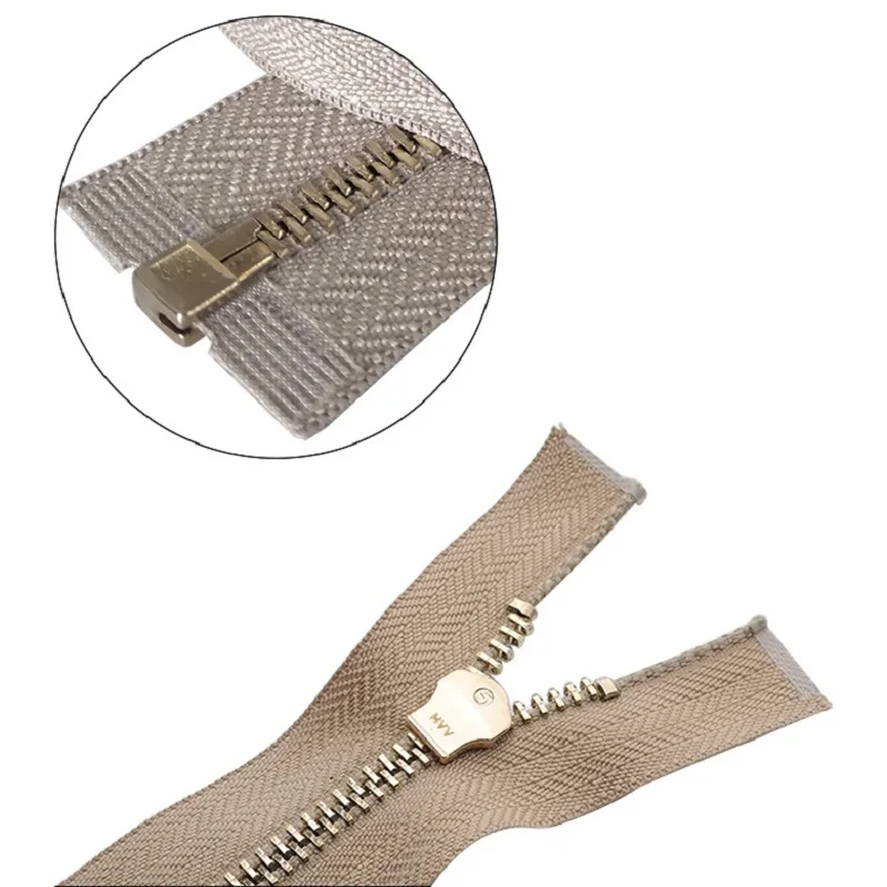 30/40/50/60/70/80cm 5# Colorful High Quality Open-End Auto-Lock Gold Metal Zipper Diy Handcraft For Clothing Garment Pocket