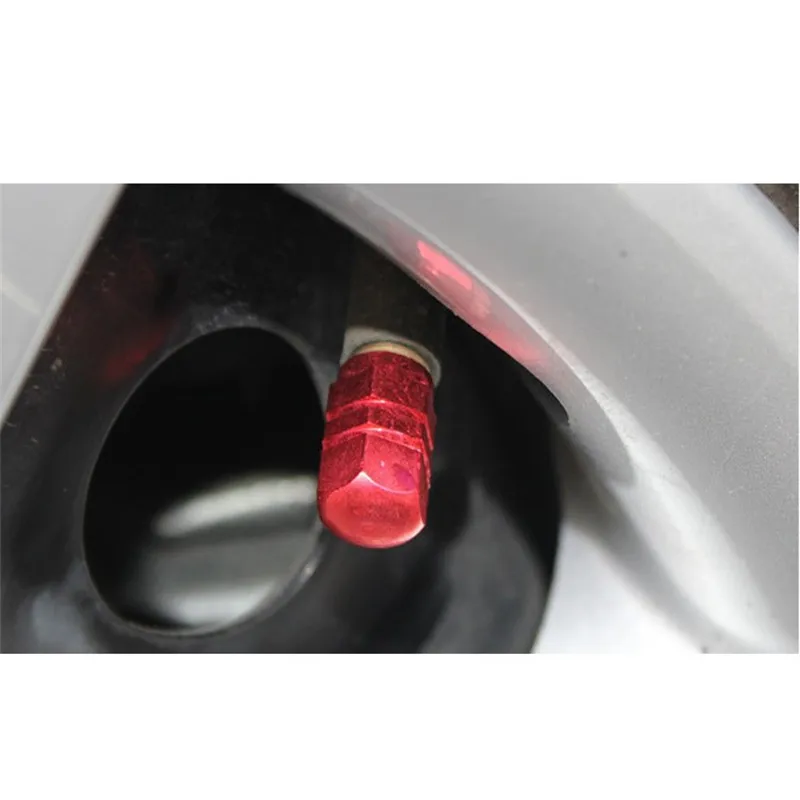 4PCS Car Wheel Plugs Valve Tire Caps Tires Tapa Valvula Moto Wheel Caps Theftproof Aluminum Car Wheel Valve Cap Air Valve Caps