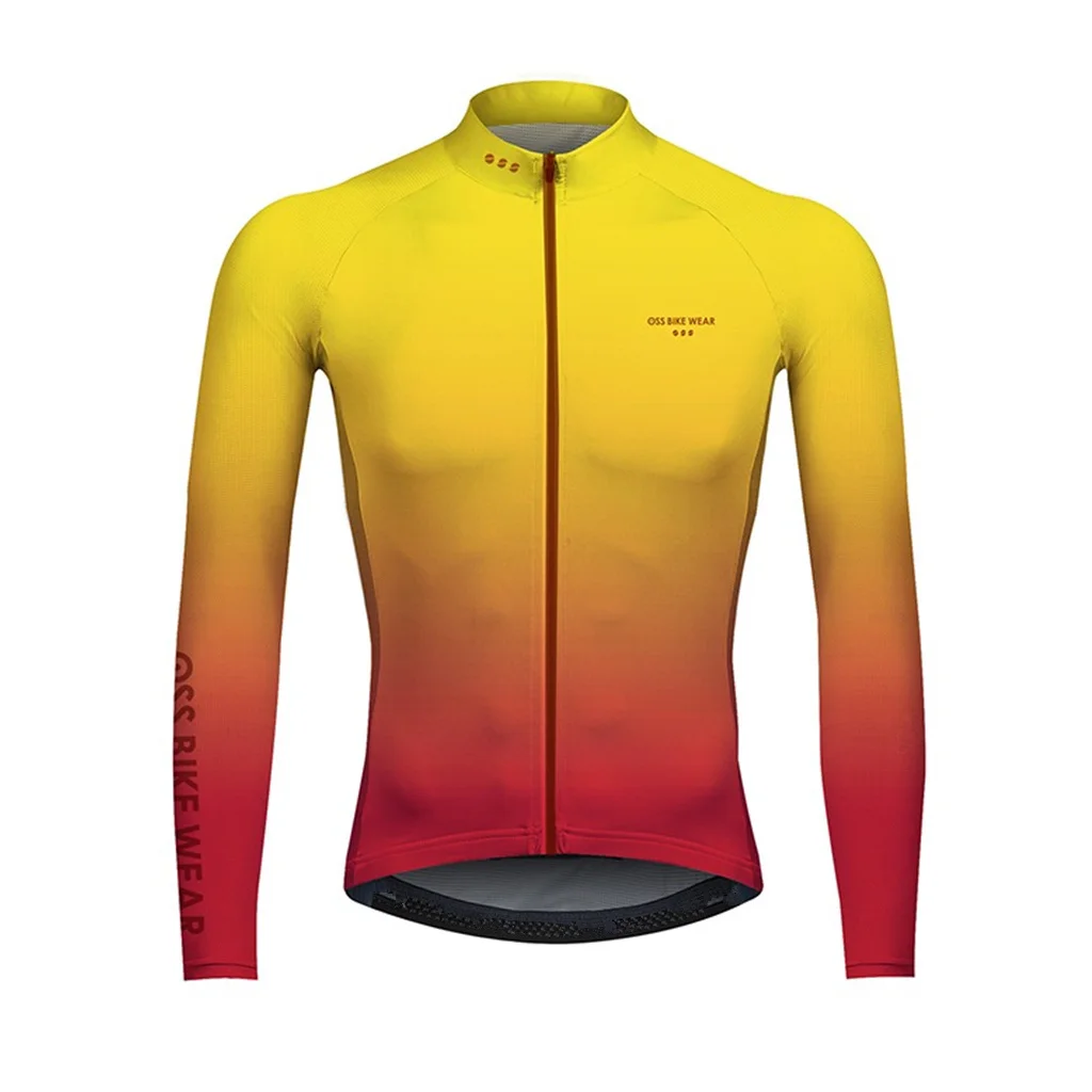 OSS-Veste de Cyclisme Thermique à Manches sulfpour Homme, Maillot Chaud, Coupe-Vent d'Équipe Professionnelle, Vêtement de Vélo, Hiver