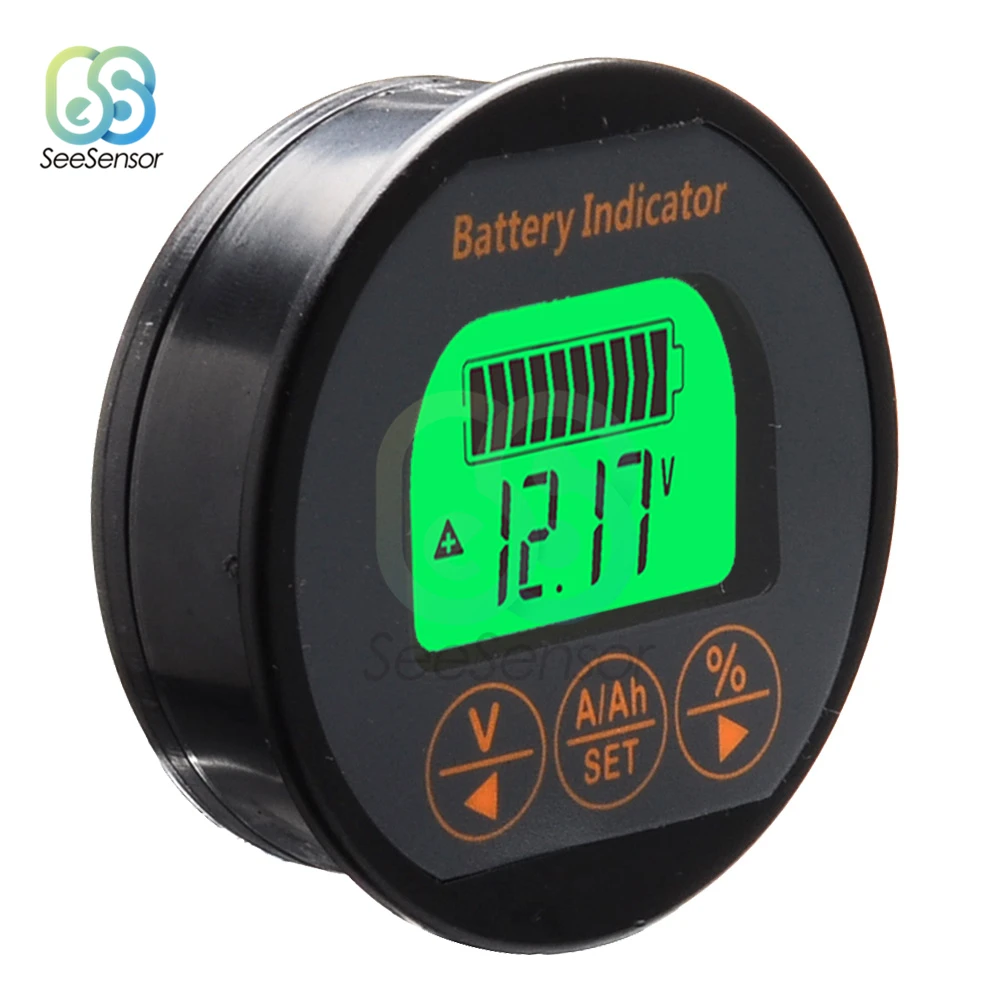 Battery Capacity Tester DC8-80V 50A 100A 350A TR16 Battery Capacity Indicator Ammeter Voltmeter for Li-ion Lithium Batteries