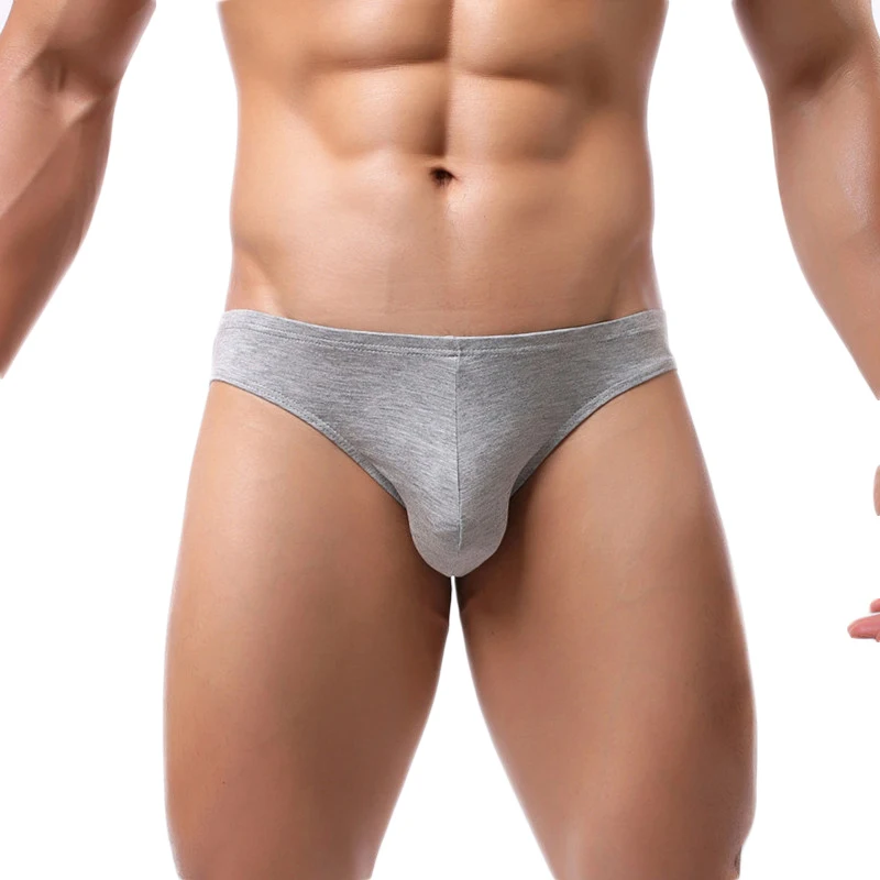 

Brief Men Underwear Sexy Bulge Pouch Male Briefs Gay Modal Low Waist Solid Sexy Mens Underpants Slip Homme Penis Brief Panties