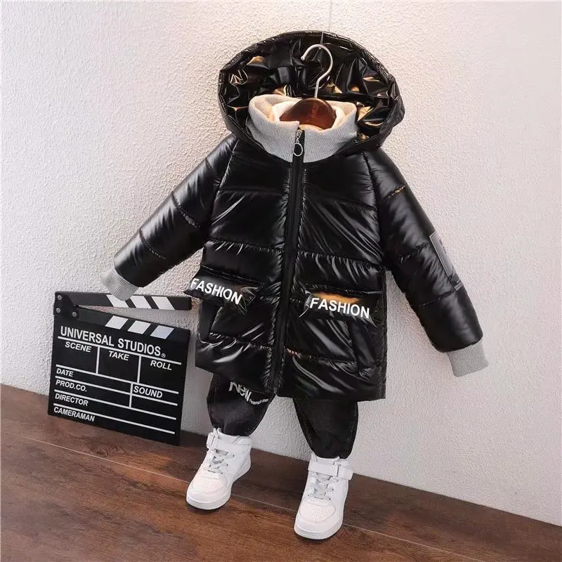 New Children\'s Down Jacket Winter Hooded Outerwear Boys and Girls Warm Jackets Baby Autumn Winter Colorful Coats Clothes