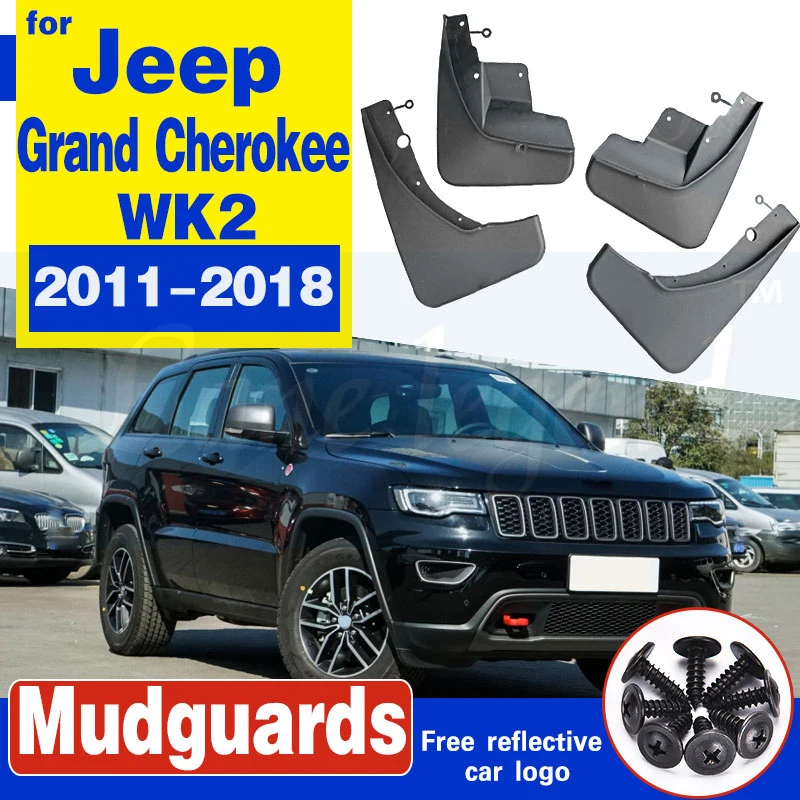 

For Jeep Grand Cherokee WK2 2011-2018 Set Front Rear Car Mud Flaps Mudflaps Splash Guards Mud Flap Mudguards 2012 2013 2014 2015