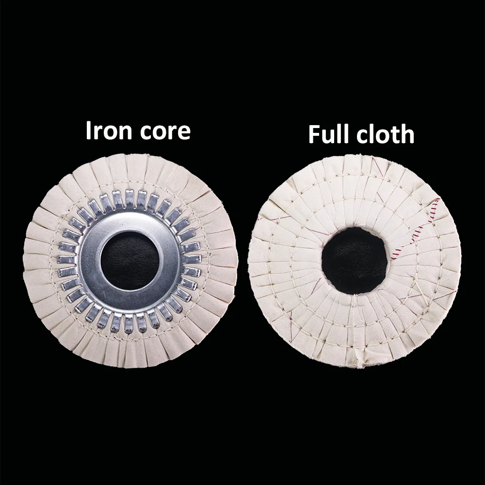 Cotton Airway Buffing Polishing Wheel Fabric Core and Iron Wheel for KDT Nanxing Shunde Homag Edge Banding Machine Accessories