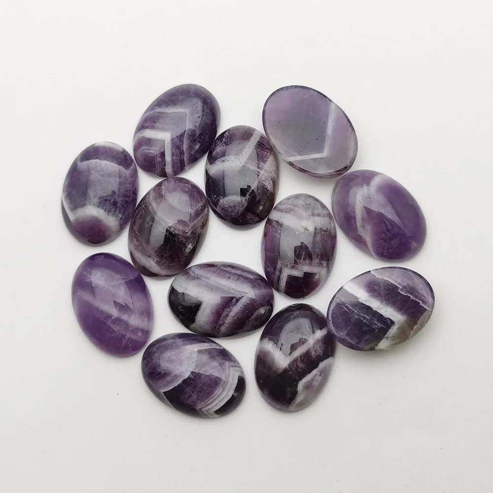 Fashion wolf teeth Amethysts natural stone beads for jewelry making 25X18MM cab cabochon charm 12Pcs/lot  wholesale