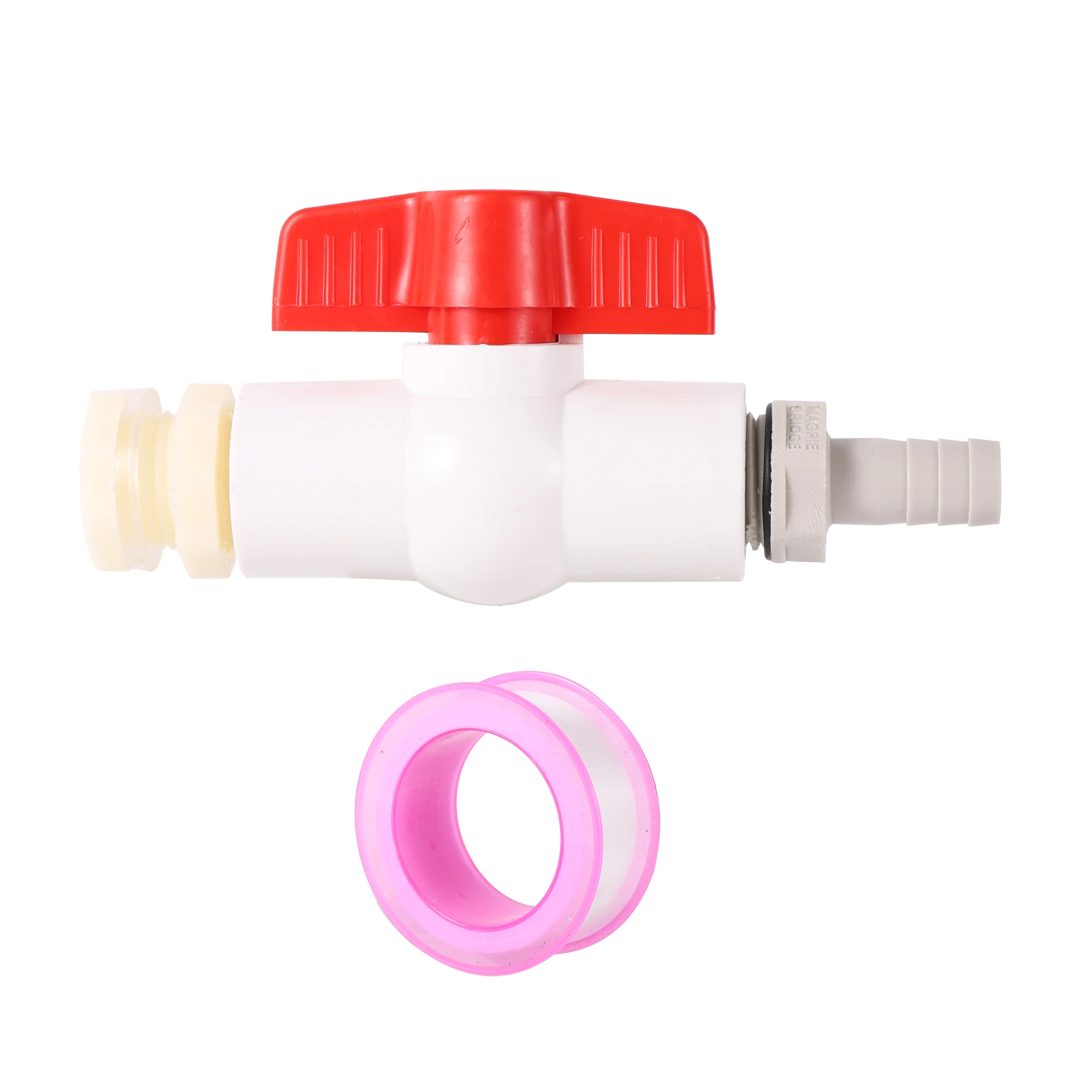 

Garden Irrigation Valve Water Supply System Waterstop Valve Kit 1/2" Thread - ID8/10/12mm Hose Quick Connector 1 Set
