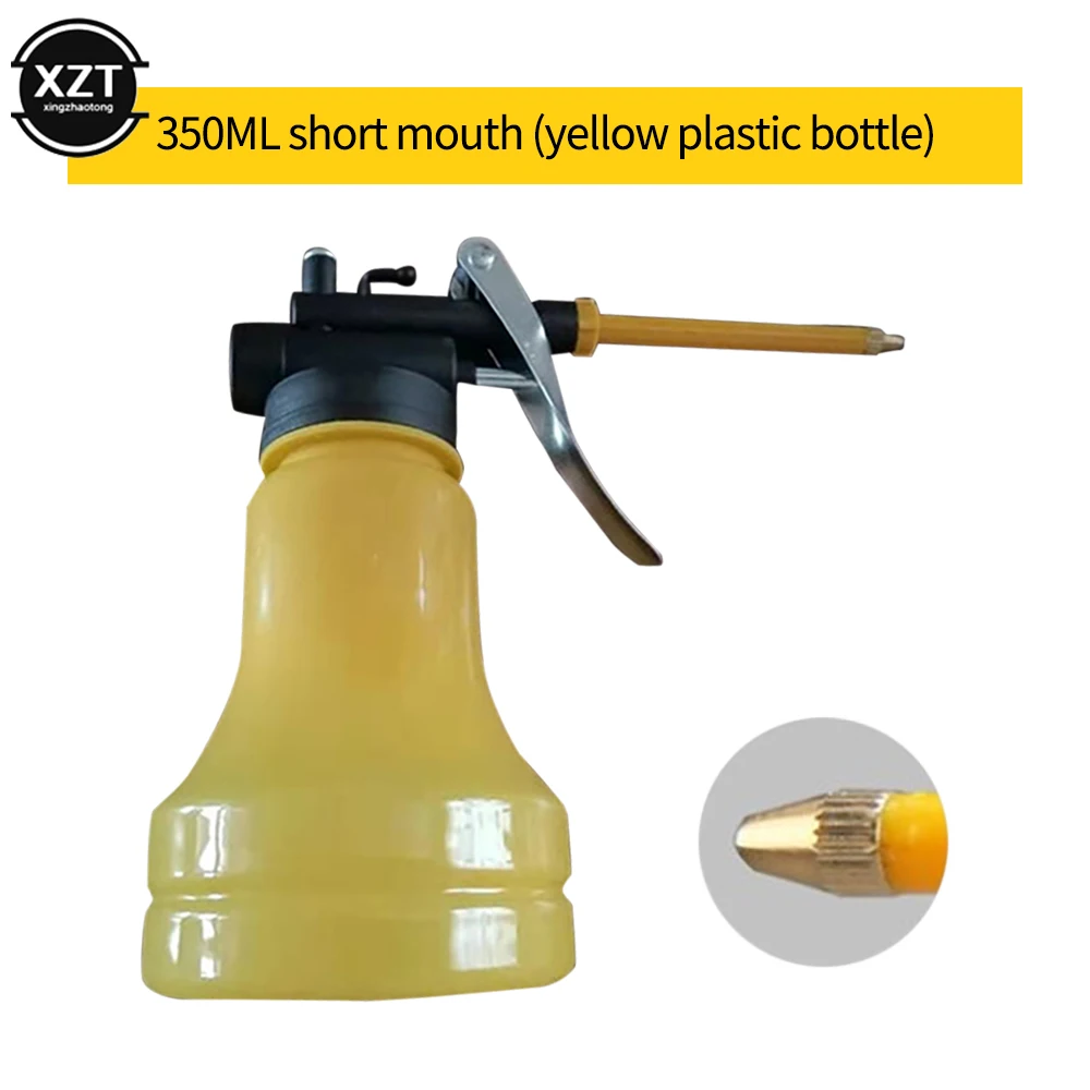 oiler for greasing Transparent Oil Can Lubrication High Pressure Pump Oiler Lubricating Oil Plastic Machine 250/350ml grease gun