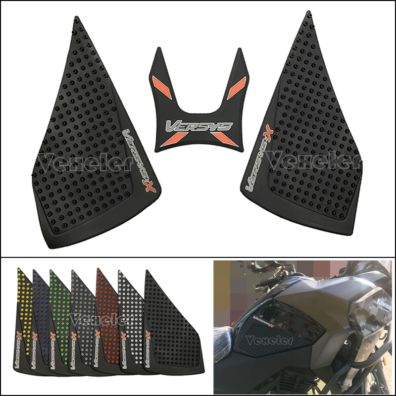 

For Kawasaki Versys X300 2017 2018 2019 Fuel Tank Pad Non-slip Sticker Protector Fish Bone Sticker High quality