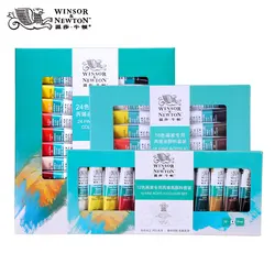 Winsor&Newton 12/18/24/36 Colors Professional Acrylic Paints High Quality Acrylic Painting Pigment for Artist Painting