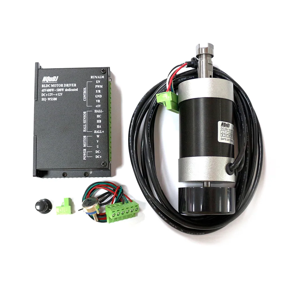 sem escova 48v 400w 1200rpm unidade de loop fechado ws500x er11 eixo 01