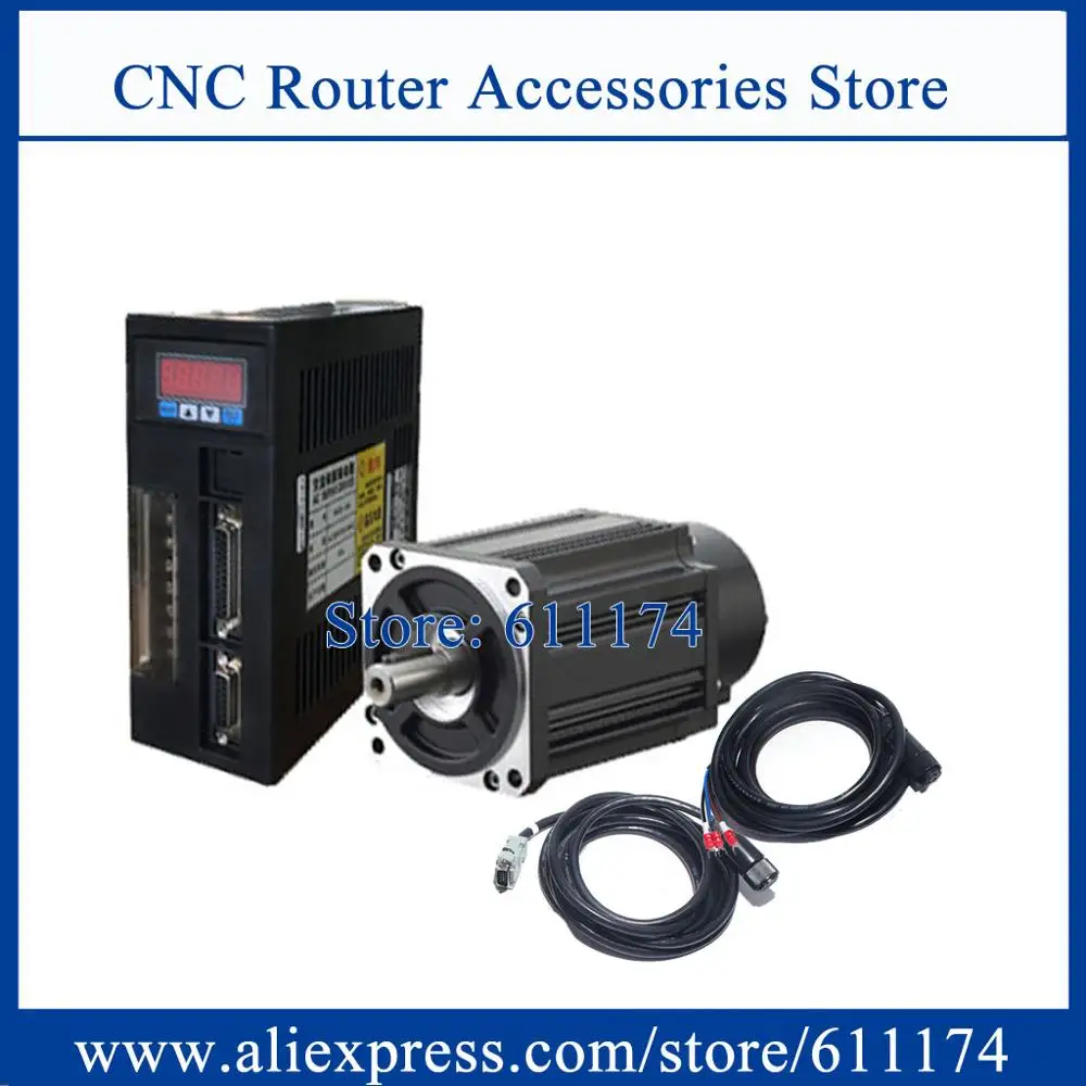 

130ST-M15015 AC servo motor 2.3KW 15N.M 150kgf.cm 1500rpm AC Servo Motor and driver with 3m cable