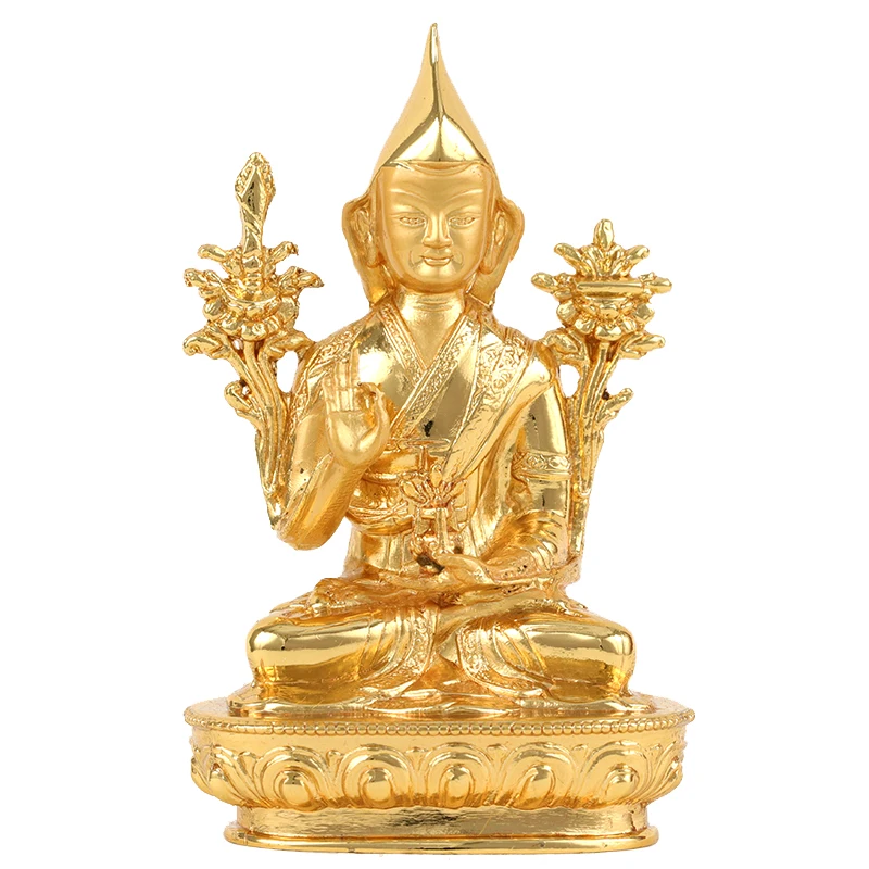 Buddhist Supplies Tsongkhapa Master Buddha Statue Tantra Home Enshrined Car Carrying Small Ornaments 2 Inches