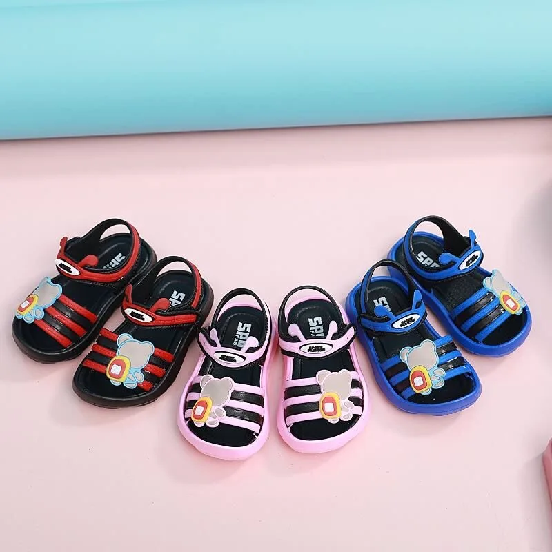 

sandals Girls sandals princess shoes 1-4 years old baby sandals new children's beach shoes soft bottom slip