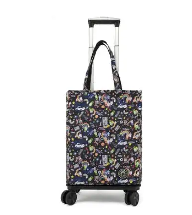 Grocery Shopping Bag With Wheels shopping bag for boutique Portable Travel Trolley Bag Picnic Insulation Rolling Shopping Bags