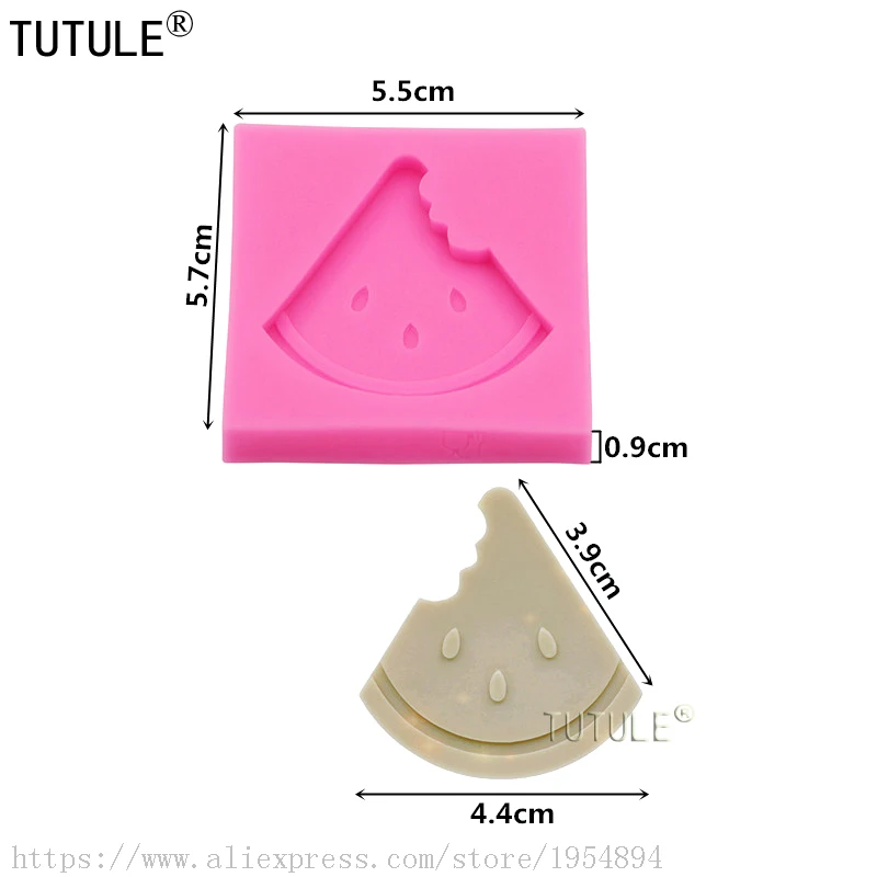 Mini Watermelon Silicone Mold/Reusable Chocolate Candy Fondant Shape Tool/Summer Fruit Melon Slice Party Polymer Clay Molds