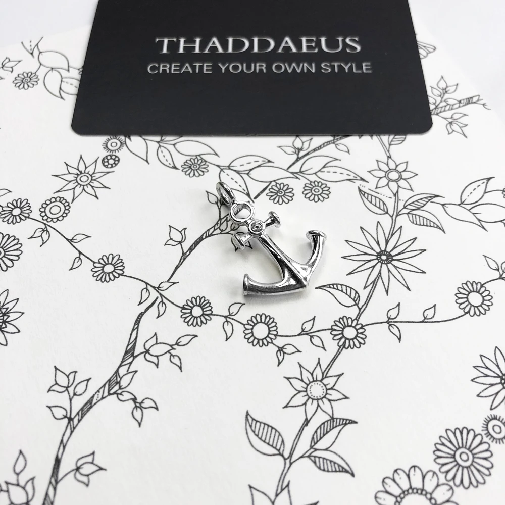 Anhänger Anker Klassische Winter Marke Mode Trendy Schmuck Europa 925 Sterling Silber Zubehör Geschenk Für Frau & Männer – Detail 5