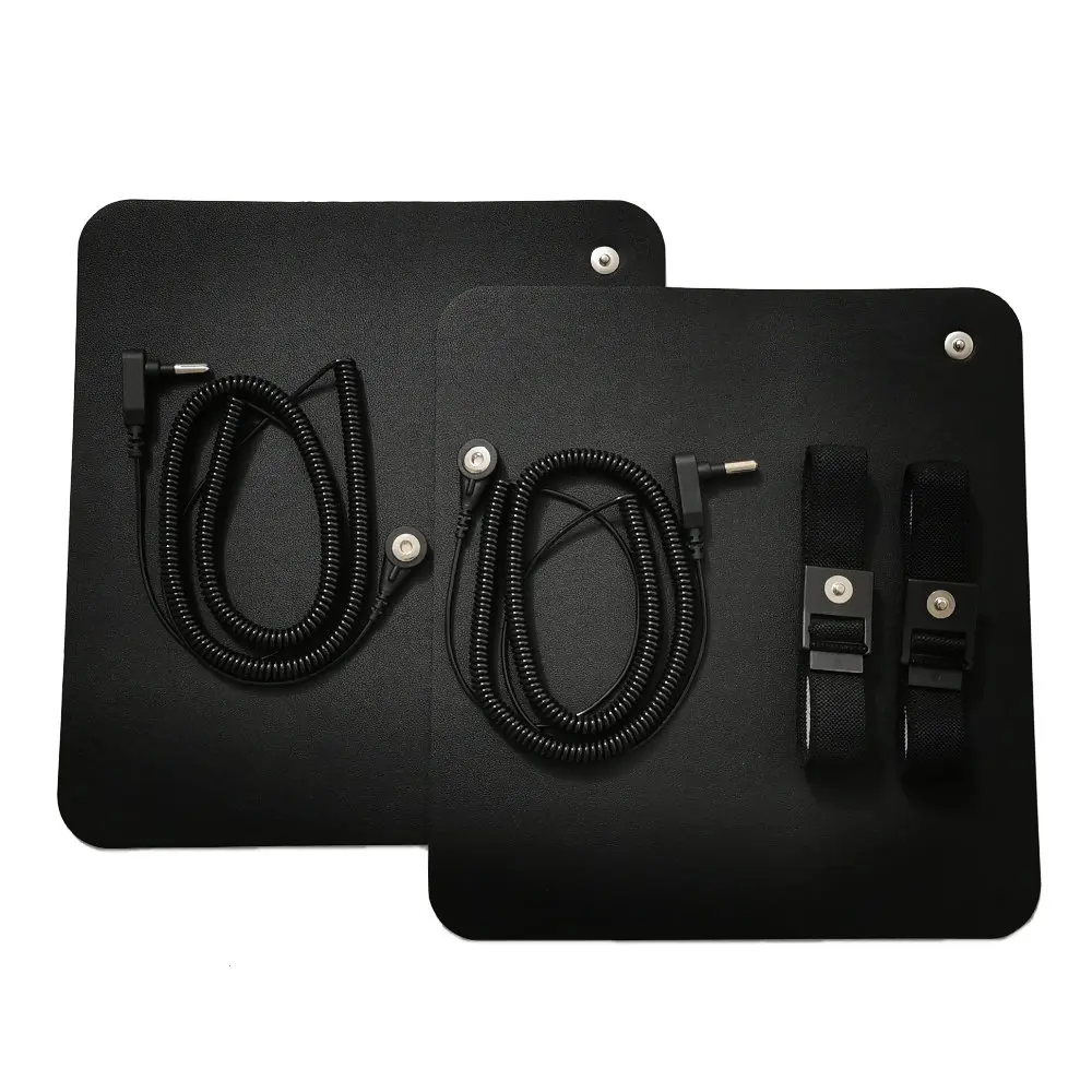 Earthing Grounding conductive Mouse  Mat  22*24cm with 5meter connecting cable  Grounding mouse pad Black