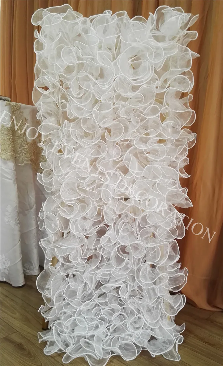 2pcs YHC#185 elegent wildflower skirt for chiavari banquet wedding events chair back covers