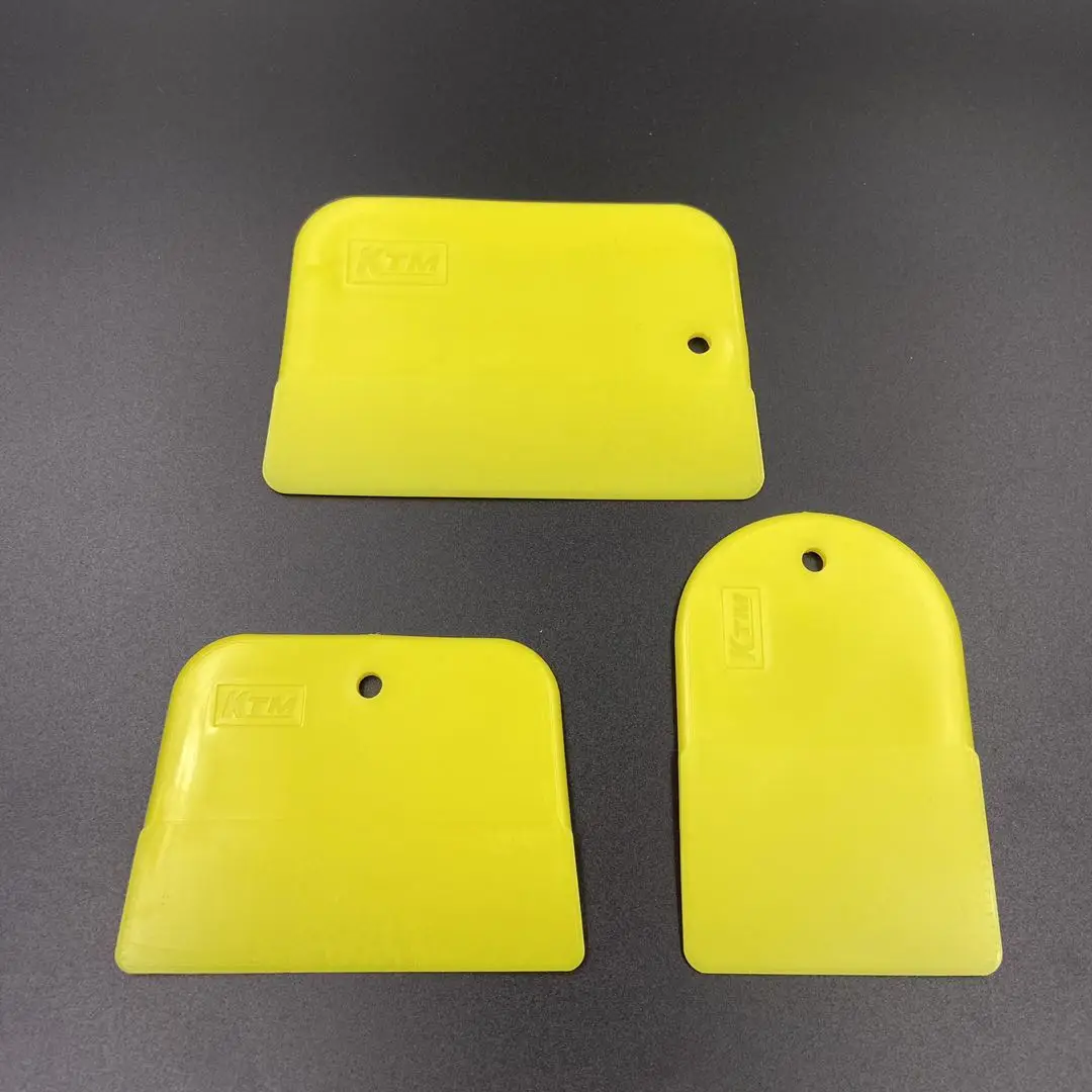 KTM 3*Pieces SOFT Trapezoid Square scraper Mini Shovel drywall tool scraper plastic floor scraper window film install scraper sq