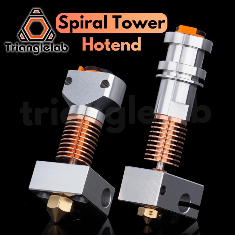 

C Trianglelab Спиральная башня HOTEND 3D-принтер Экструзионная головка для V6 Hotend для DDB с прямым приводом Bowden CR-10S Prusa Ender3