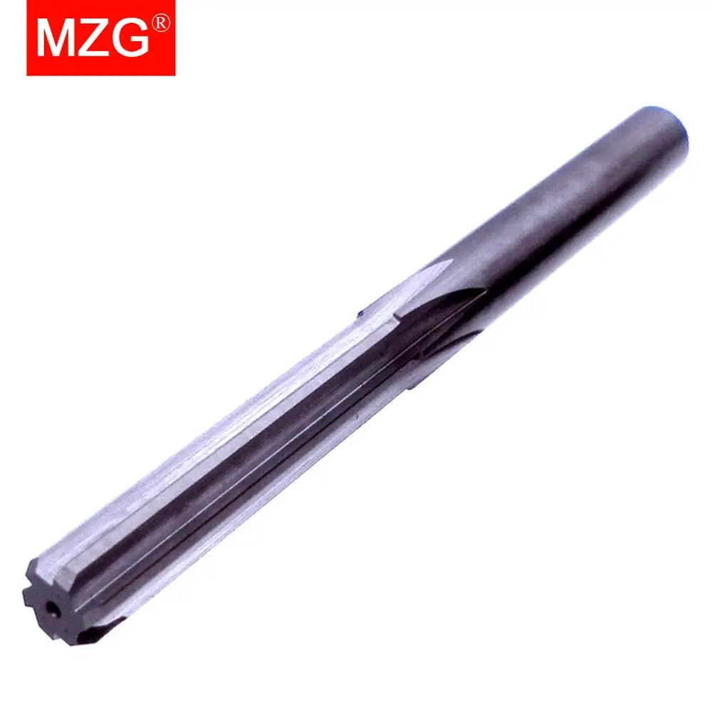 MZG  1PCS HRC55 6 Flute 4 5  6 8 12 mm Straight Flute CNC Lathe Machining Carbide Milling Tungsten Steel Milling Cutter Reamer