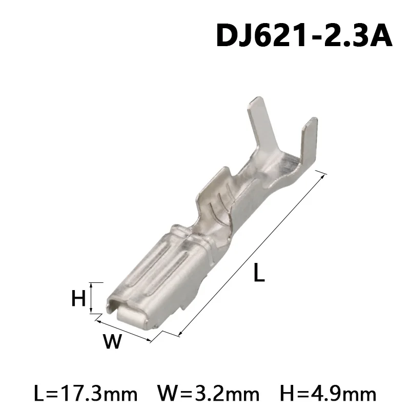 

2000 pcs Pcs Crimp Wire Terminal Non-insulated Automotive Electrical Female Connector Pins for FW-C-2F-B FW-C-2F-B DJ621-2.3A