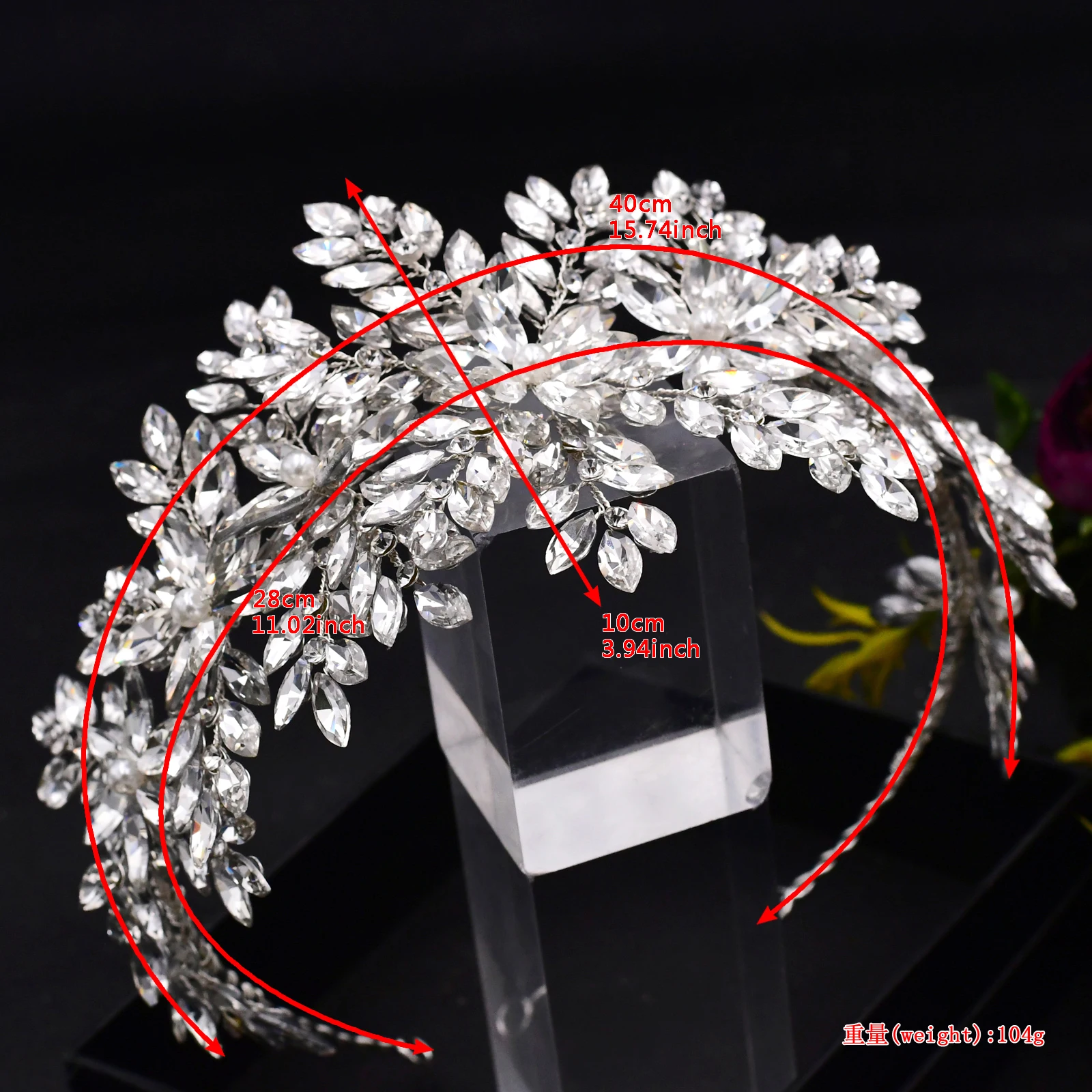 100% Handmade แฟชั่นเจ้าสาว Crown คริสตัลแต่งงาน Tiaras Rhinestone ผู้หญิงอุปกรณ์เสริมผม Headband เครื่องประดับ Headpiece