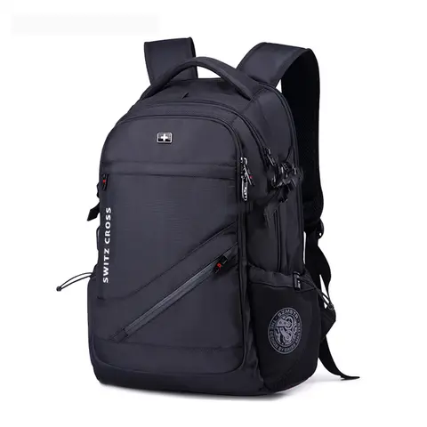Mochila 스위스 남성 도난 방지 배낭 USB 노트북 학교 여행 가방 방수 비즈니스 15.6 17 인치 노트북 배낭 여성