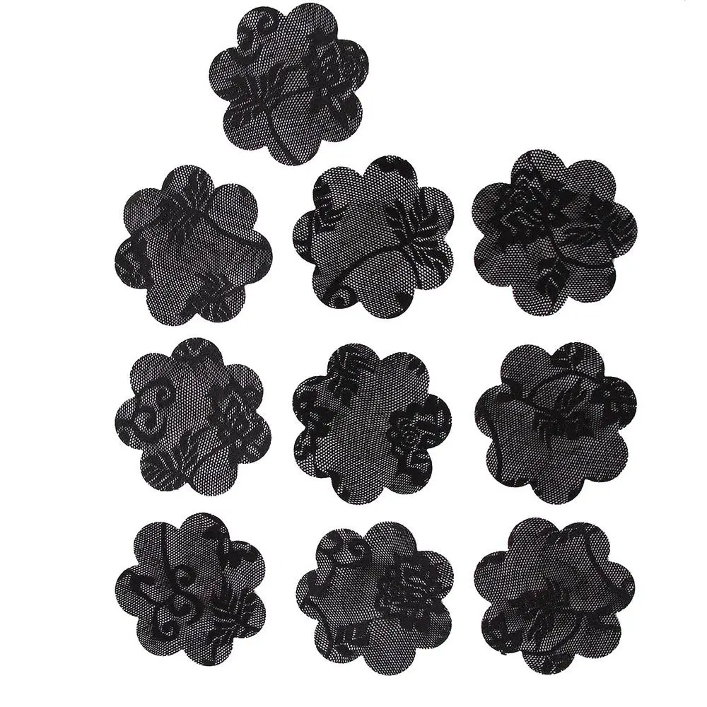 女性のためのセクシーな目に見えないレーステープ,粘着性の胸のステッカー,乳首テープ,アクセサリー,20個