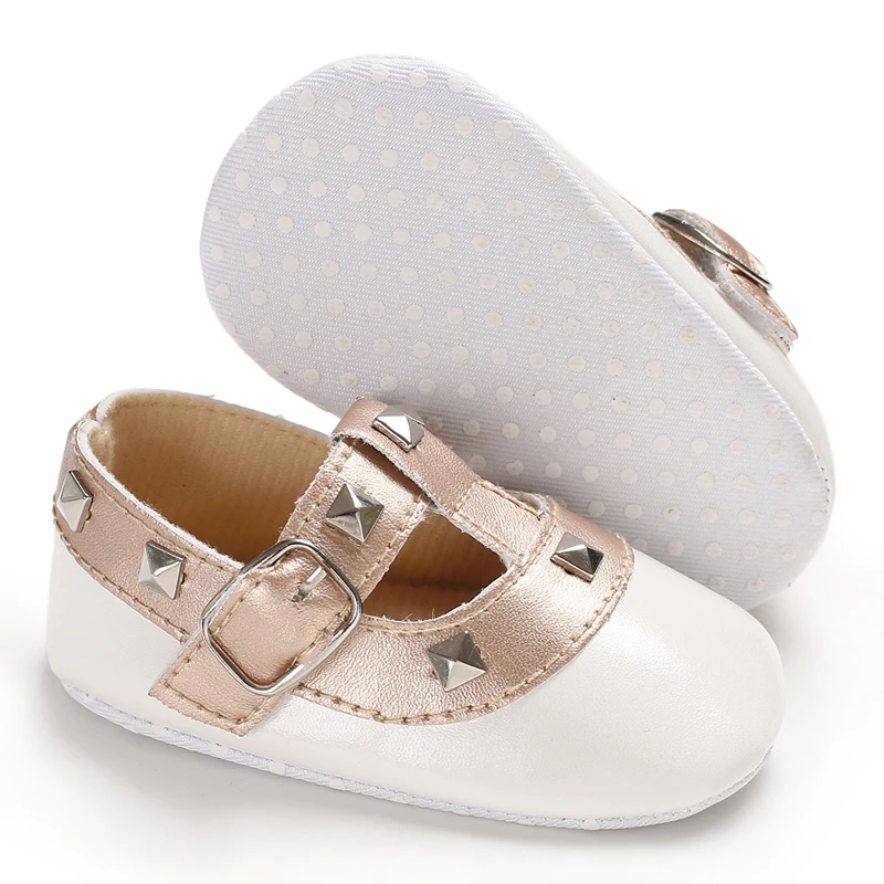 Newborn Baby Shoes Girl Spring and Autumn Fashion Princess Shoes Soft Sole Anti slip First Walker Walking Shoes