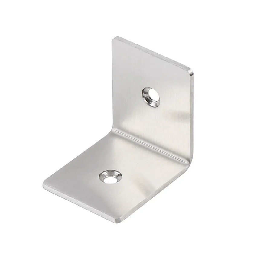 Thickened Stainless Steel Corner Bracket 48*48*40mm, L-Shaped Bracket Fixing Piece, Right-Angle Wood Laminate Bracket