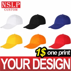 NSLP All-match Baseball Cap For Men&Women Of The Same Style Couples Custom Printed Embroidery DIY Your Personalized LOGO