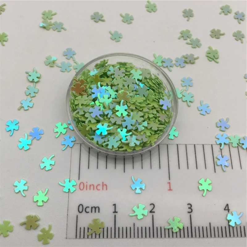 30g/Lot 4mm 14mm Clover Loose Sequins Glitter Paillettes For DIY Nail Craft,Craft Making, Wedding Decoration confetti