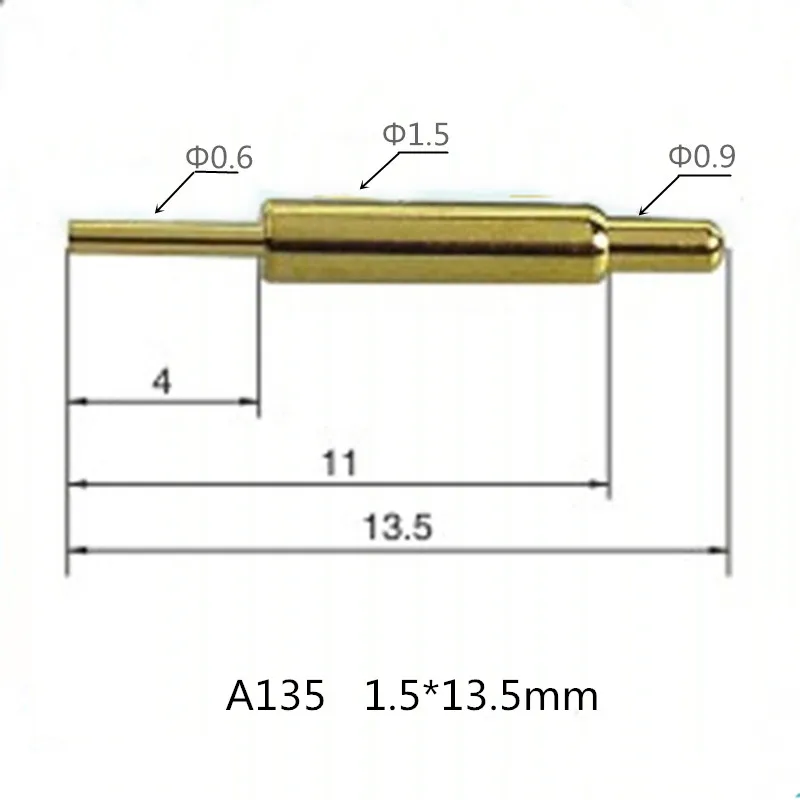 A135 Electronic products conductive contact thimble pogopin probe Spring needle for electrode Connector probe