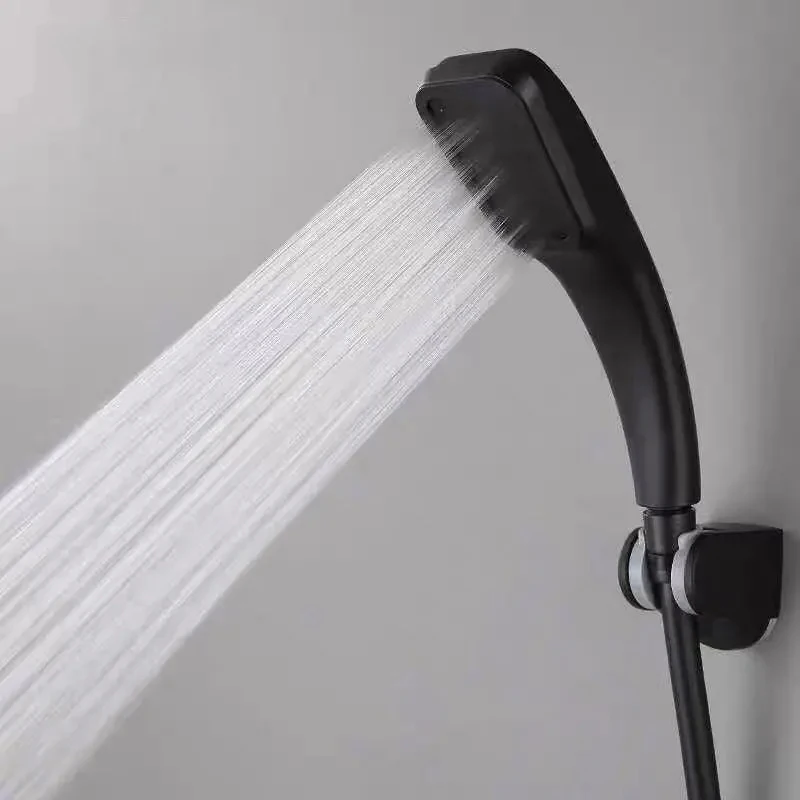 300 Hole High Pressure Black Shower Head Pressurized Rainfall Shower Head Water Saving Spray Nozzle Bathroom Boosting shower