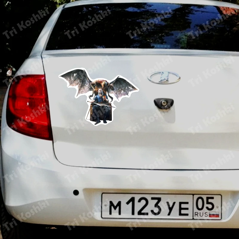 KCS121 swordThe Witcher Wild Hunt car sticker PVC colorful Decals Waterproof sticker on Car Body Rear Window