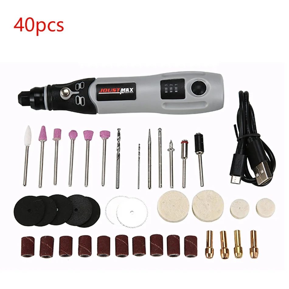 4.2V 600mA Portable Small Electric Grinder Engraver Pen Mini Drill Rotary Tool Grinding Machine Accessories USB Charging