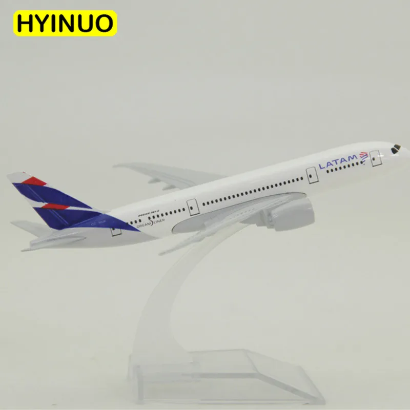 

14.8CM 1:400 B787 Model Chile LATAM Airlines W Base Metal Alloy Aircraft Plane Collectible Display Model Toy