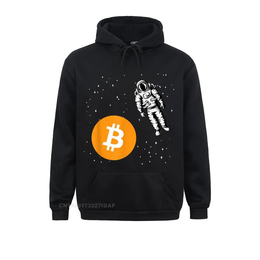 

Astronaut BTC To The Moon Crypto Trader Bitcoin Investor Company Holiday Sweatshirts Autumn Hoodies for Women Hoods Printed On