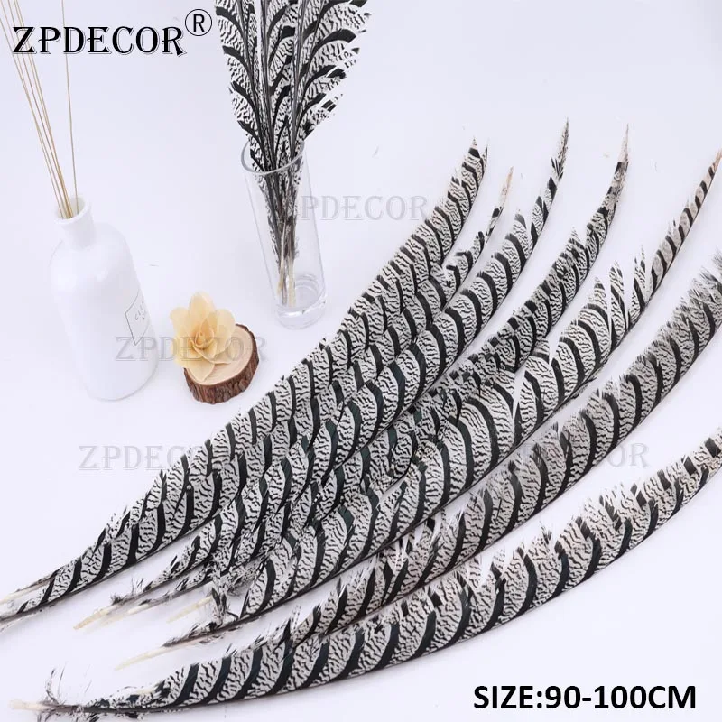 Factory Direct Sale 90-100CM 36-40 Inch ZEBRA Pheasant Feathers