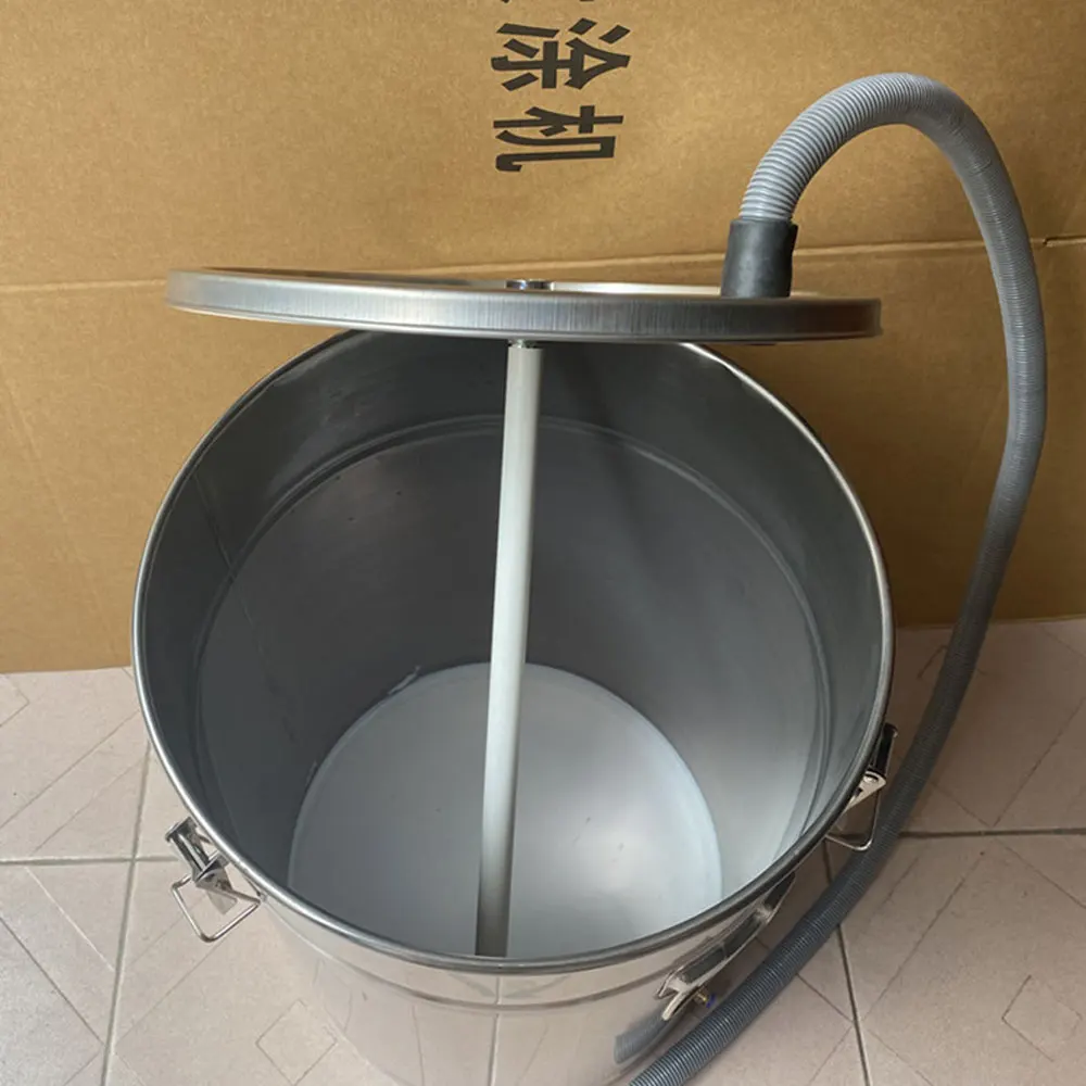 Electrostatic spraying machine powder supply barrel stainless steel powder spraying machine accessories for plastic powder conve